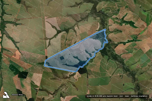 Imagem de satélite de FAZENDA SANTA BARBARRA DO BARREIRO - Parcela 1 em Queiroz - SP