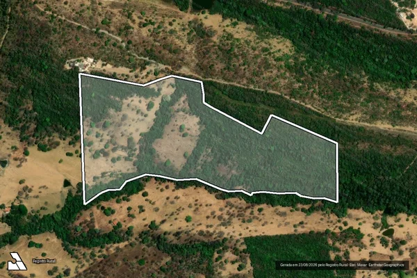 Imagem de satélite de FAZENDA SARDINHA - PARCELA 02 em Pirenópolis - GO