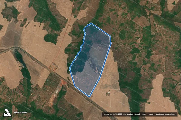 Imagem de satélite de LOTE 01, DO LOTEAMENTO SERRADOR - 001 em Santa Rosa do Tocantins - TO