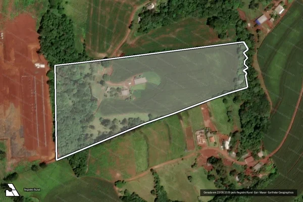 Imagem de satélite de LOTE RURAL Nº 98-A DA GLEBA Nº 31-DV - em Dois Vizinhos - PR