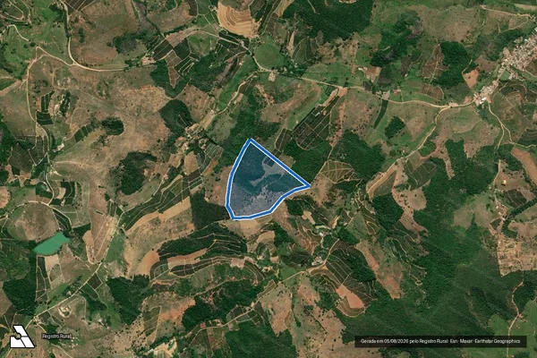 Imagem de satélite de Fazenda Campo Verde - Parcela 1 em Itueta - MG
