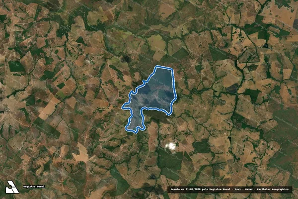 Imagem de satélite de PROJETO DE ASSENTAMENTO SANTA MARIA em Mara Rosa - GO
