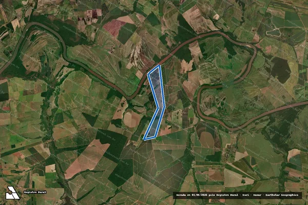 Imagem de satélite de Faz Brasilia - Gleba C-3 em Ivaté - PR