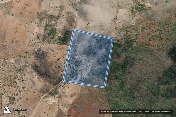 Imagem de satélite de Fazenda São Domingos - PARCELA 02 em Pintadas - BA