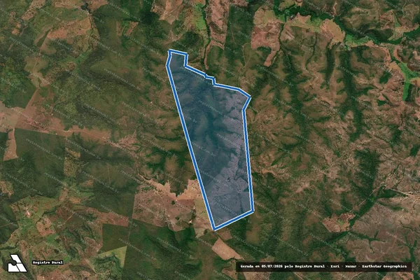 Imagem de satélite de FAZENDA BELA VISTA / Parte 1 em Santa Tereza do Tocantins - TO