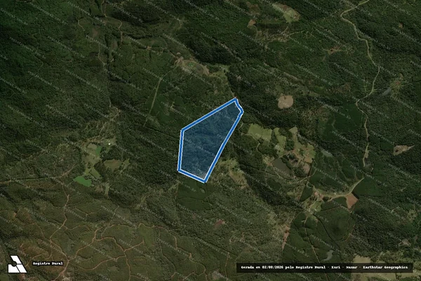 Imagem de satélite de Lote Rural  - Parte 1 em General Carneiro - PR