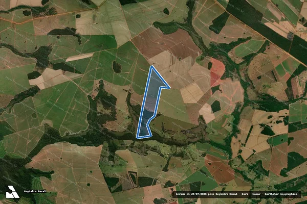 Imagem de satélite de FAZENDA SÃO JORGE - Parte 1 em Costa Rica - MS