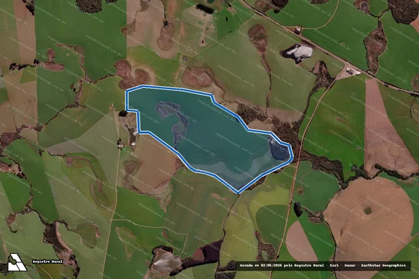 Imagem de satélite de FAZENDA RODEIO BRANCO/ GLEBA 2 - Parte 1 em Ibirubá - RS