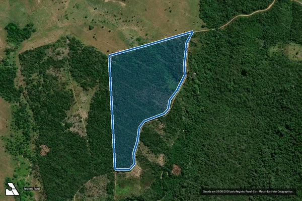 Imagem de satélite de PA CINZEIRO PARTE B - LOTE 20 - Parte 1 em Marabá - PA