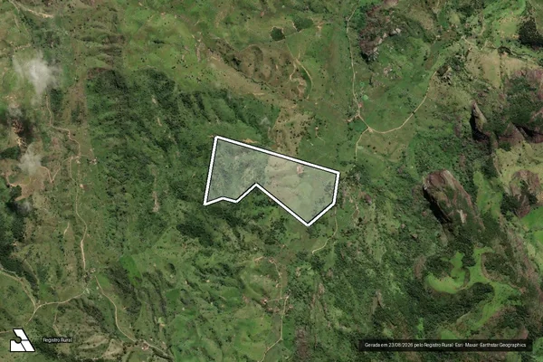 Imagem de satélite de Fazenda Baiana - Parcela 1 em Rubim - MG