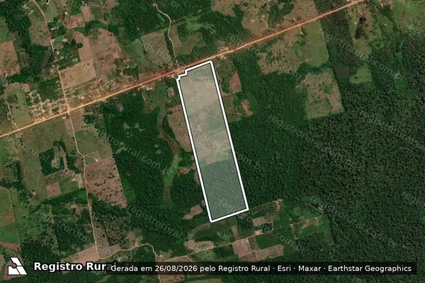 Imagem de satélite de RANCHO FLOR DE MINAS - Parcela 1 em Uruará - PA