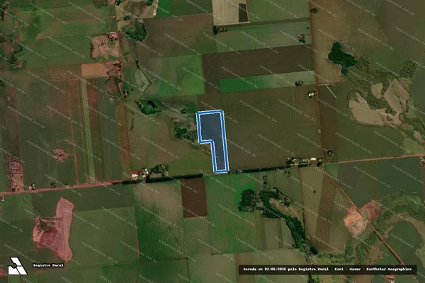 Imagem de satélite de Lote 04, 09 e 11 da Quadra 25 do N.C.D - Gleba 05 em Douradina - MS