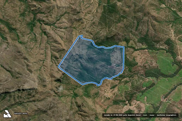 Imagem de satélite de FAZENDA SERRA GRANDE - DEN. FAZENDA JACARÉ em Colinas do Sul - GO
