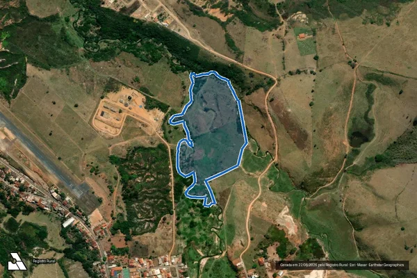 Imagem de satélite de FAZENDA BANDEIRINHA - Parte 3 em Conceição do Mato Dentro - MG
