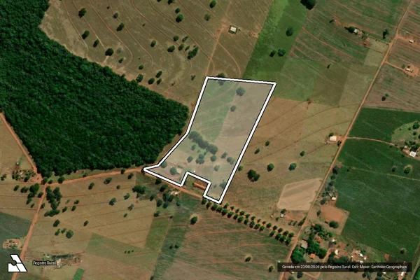 Imagem de satélite de P. A. NELSON MANDELA - Lote 08 em Iepê - SP