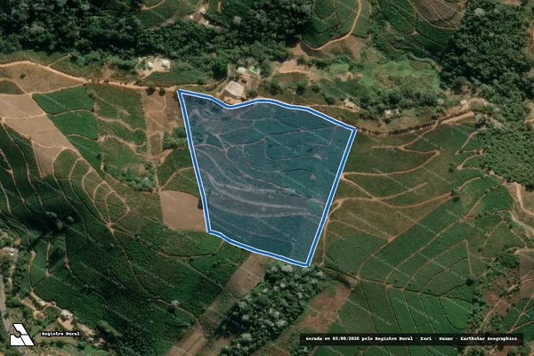 Imagem de satélite de Fazenda Santa Catarina - Córrego João Bento - PARTE 2 em Manhuaçu - MG
