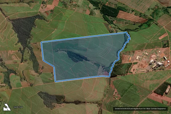 Imagem de satélite de FAZENDA SANTA TEREZINHA - PARTE 1 em Florestópolis - PR