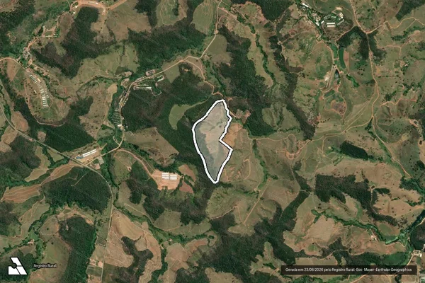 Imagem de satélite de Fazenda do Souza e Polesca - Parcela 03 em Jequeri - MG