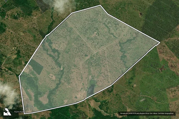 Imagem de satélite de Fazenda Rancho Alegre I - Matrícula 1525 em Monção - MA