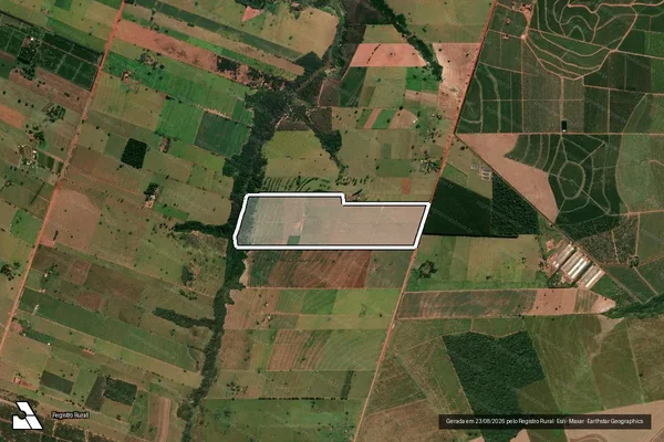 Imagem de satélite de SITIO BOM JESUS - Matrícula 51617 em Paranavaí - PR