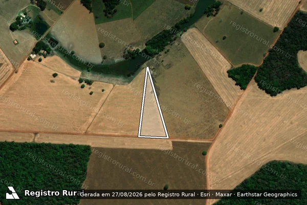 Imagem de satélite de Fazenda Camarão, imóvel Mata Rica - Parte 1 em Palmeiras de Goiás - GO