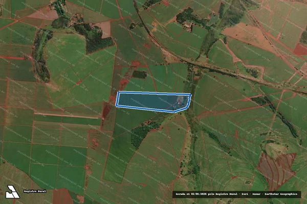 Imagem de satélite de Sitio Santa Maria - Parte 1 em Ituverava - SP