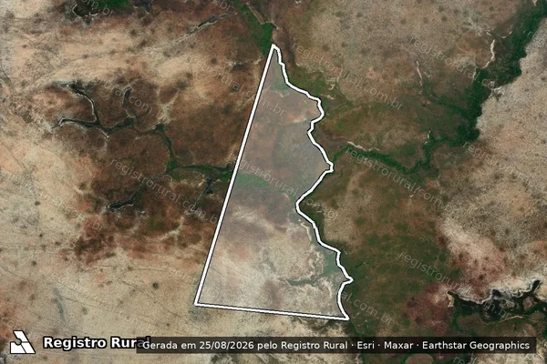 Imagem de satélite de Fazenda Santa Clara, Lote nº 10, do Loteamento denominado Fazenda Santa Clara, da Gleba 1, 1ª Etapa - Lote 10 em Lizarda - TO