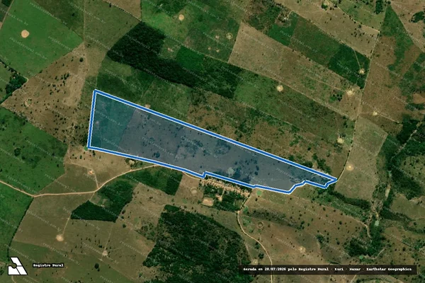 Imagem de satélite de Lote 103-Fazenda Oliveira-P. A. Alvorada II / Lote 103 – P1