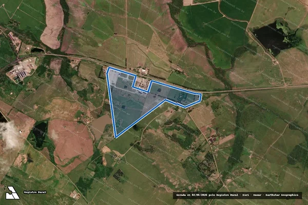 Imagem de satélite de Fazenda Tigre em Itaqui - RS