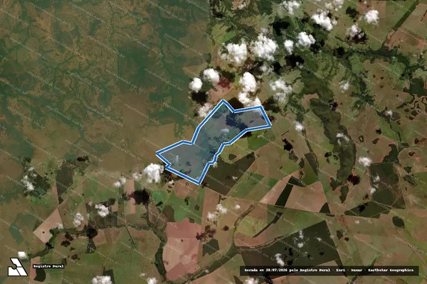 Imagem de satélite de FAZENDA SANTO ANTÔNIO DO CADETE em Camapuã - MS