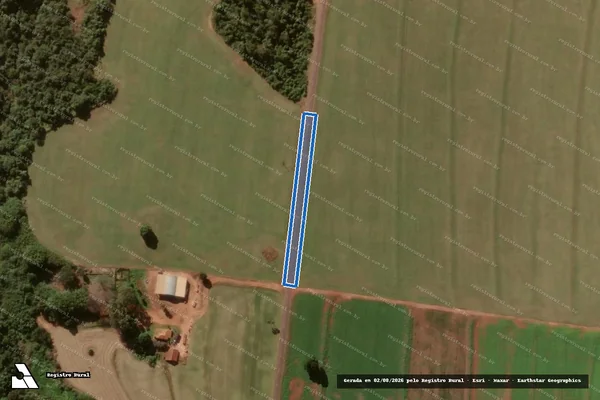 Imagem de satélite de Estrada Municipal RBS-020 - Vicinal Joaquim Candido de Mello em Ribeirão do Sul - SP