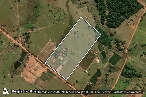 Imagem de satélite de LOTE RURAL 14, GLEBA 09, ST ESPIGÃO D?OESTE  - . em Espigão D'Oeste - RO