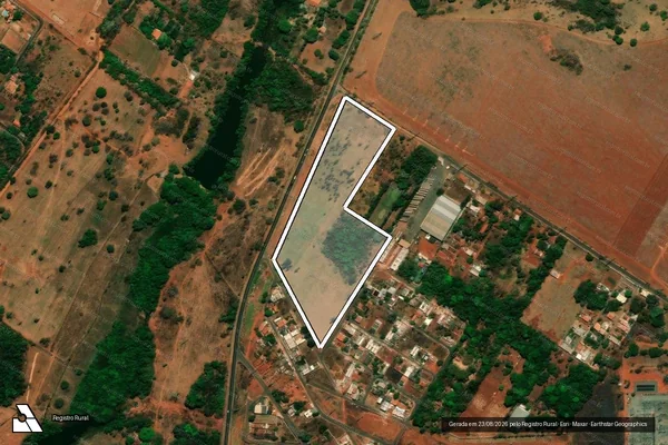 Imagem de satélite de FAZENDA CARAIBAS - LD MACAUBAS - Parte 1 em Goiânia - GO