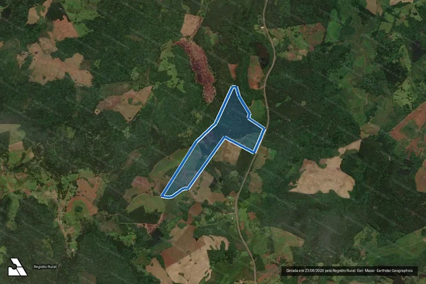 Imagem de satélite de Fazenda Senhor do Bom Fim - Parcela 1 em São José do Cerrito - SC