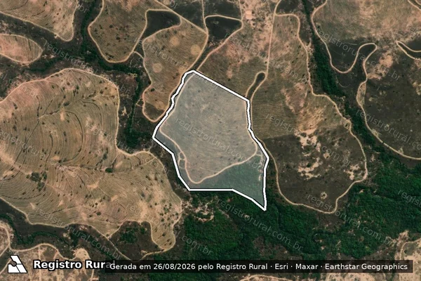 Imagem de satélite de FAZENDA CANADÁ I - Gleba 18 em Pompéu - MG