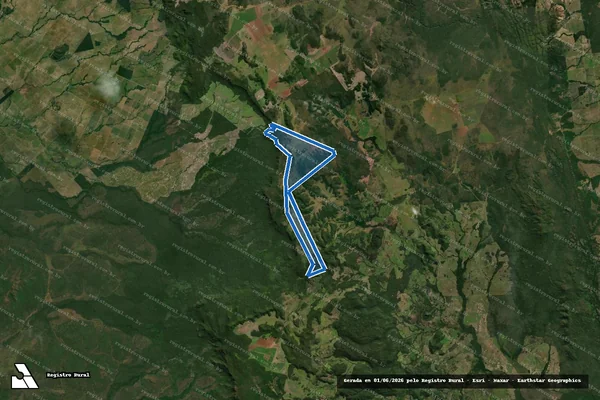 Imagem de satélite de FAZENDA CAFEZAL - Parte 1 em Corumbá - MS