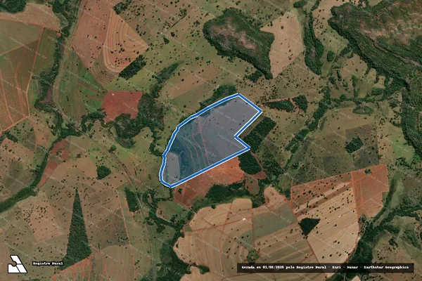 Imagem de satélite de Fazenda Corrego do Rosa - PARTE 1 em Quirinópolis - GO