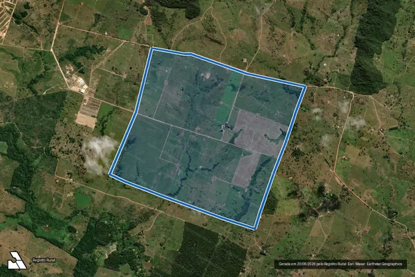 Imagem de satélite de FAZENDA SETE MILHAS - FAZ. SETE MILHAS?B em Xinguara - PA