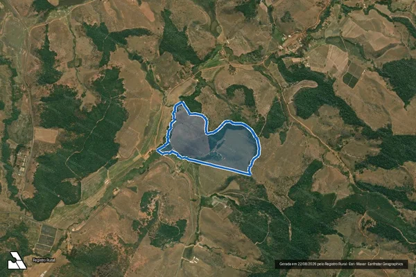 Imagem de satélite de FAZENDA SÃO FELIPE  - Parte 1 em Virginópolis - MG