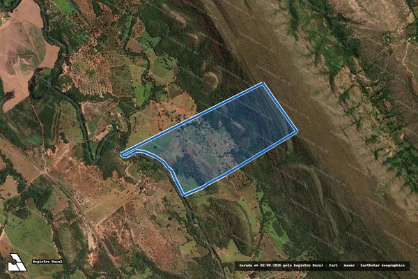 Imagem de satélite de FAZENDA SÃO CRISTOVÃO - Gleba 02 Matrícula  1267 em Buritis - MG