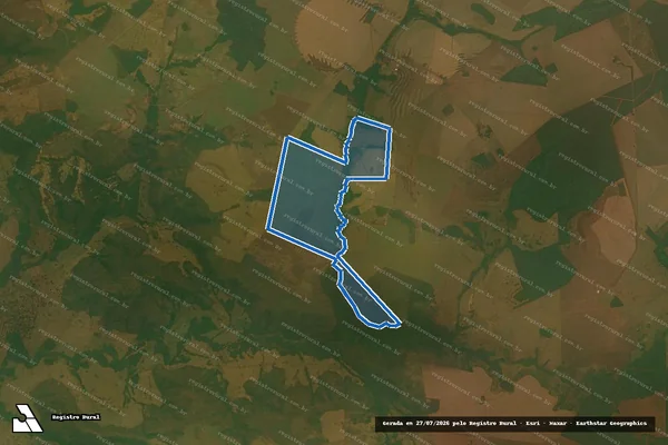 Imagem de satélite de Fazenda Santa Laura do Rondinha (Remanescente) - Remanescente em Bandeirantes - MS