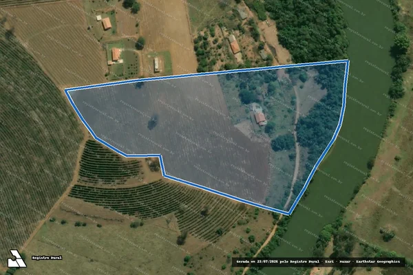 Imagem de satélite de GALANTE POÇO PRETO - Parte 1 em Varginha - MG