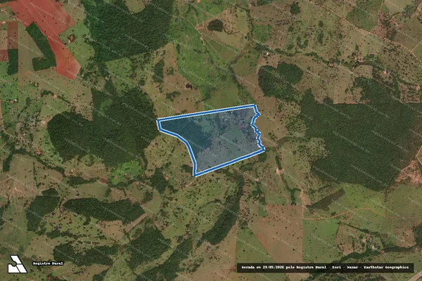 Imagem de satélite de FAZENDA MARCELINO E BOA VISTA DO RIBEIRÃO - 001 em Abadia de Goiás - GO