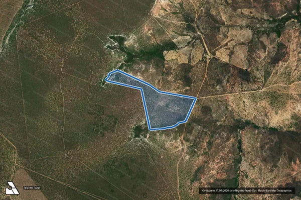 Imagem de satélite de Fazenda Tres Riachos - Parte 1 em Santa Fé de Minas - MG
