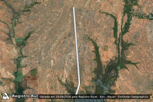 Imagem de satélite de Fazenda Pedra - Sítio Pedra (Parcela 02) em Itacuruba - PE
