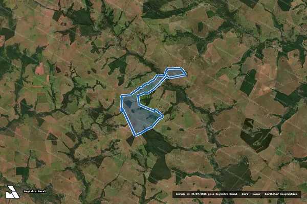 Imagem de satélite de FAZENDA CAMPEIRO - Parte 1 em Paranaíba - MS