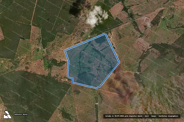 Imagem de satélite de FAZENDA TRÊS REIS MAGOS - 001 em São Miguel do Araguaia - GO
