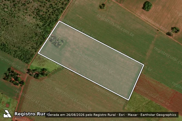 Imagem de satélite de PROJETO DE ASSENTAMENTO CAPÃO BONITO III - Lote 07 em Sidrolândia - MS