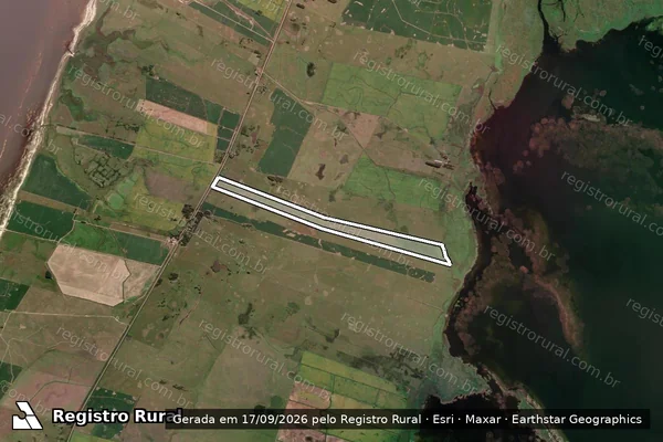 Imagem de satélite de Vida Gaudéria - Parte 1 em Santa Vitória do Palmar - RS