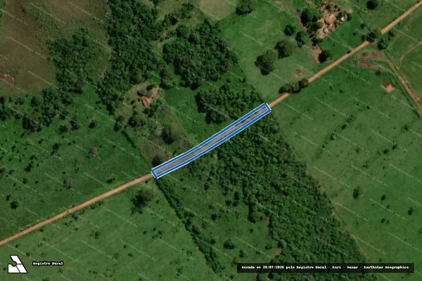 Imagem de satélite de SÍTIO MATA VERDE - Estrada Municipal em Nova Andradina - MS